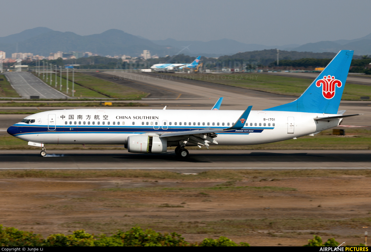 China Southern Airlines B-1701 aircraft at Guangzhou - Baiyun