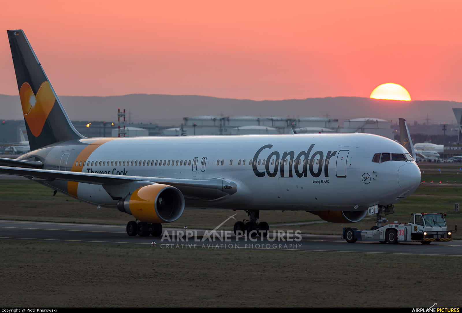 Condor D-ABUD aircraft at Frankfurt