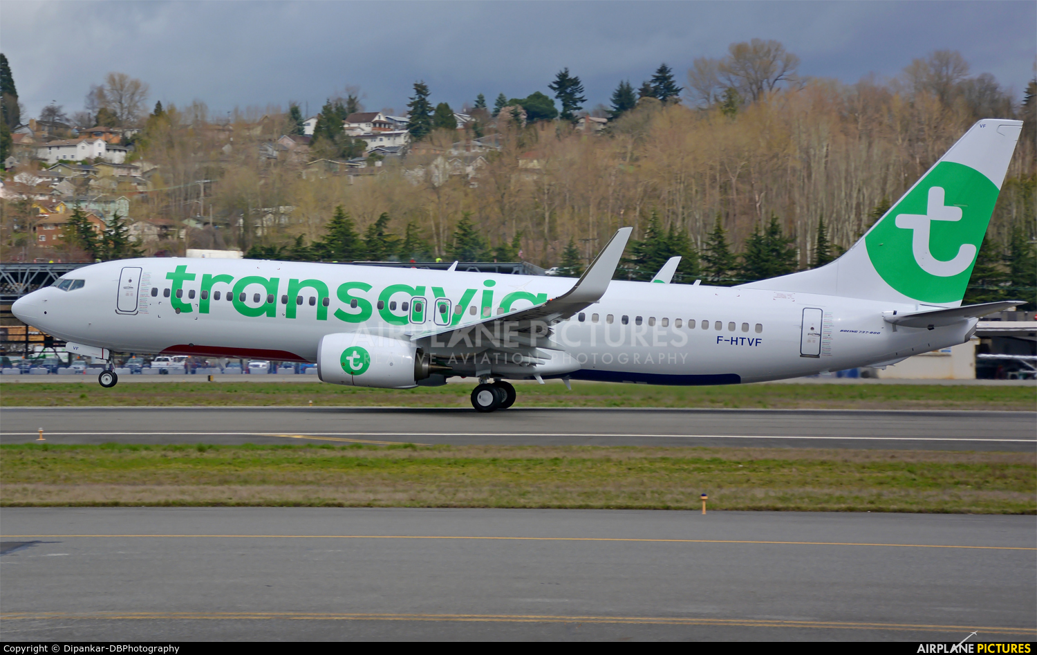 Transavia France F-HTVF aircraft at Seattle - Boeing Field / King County Intl