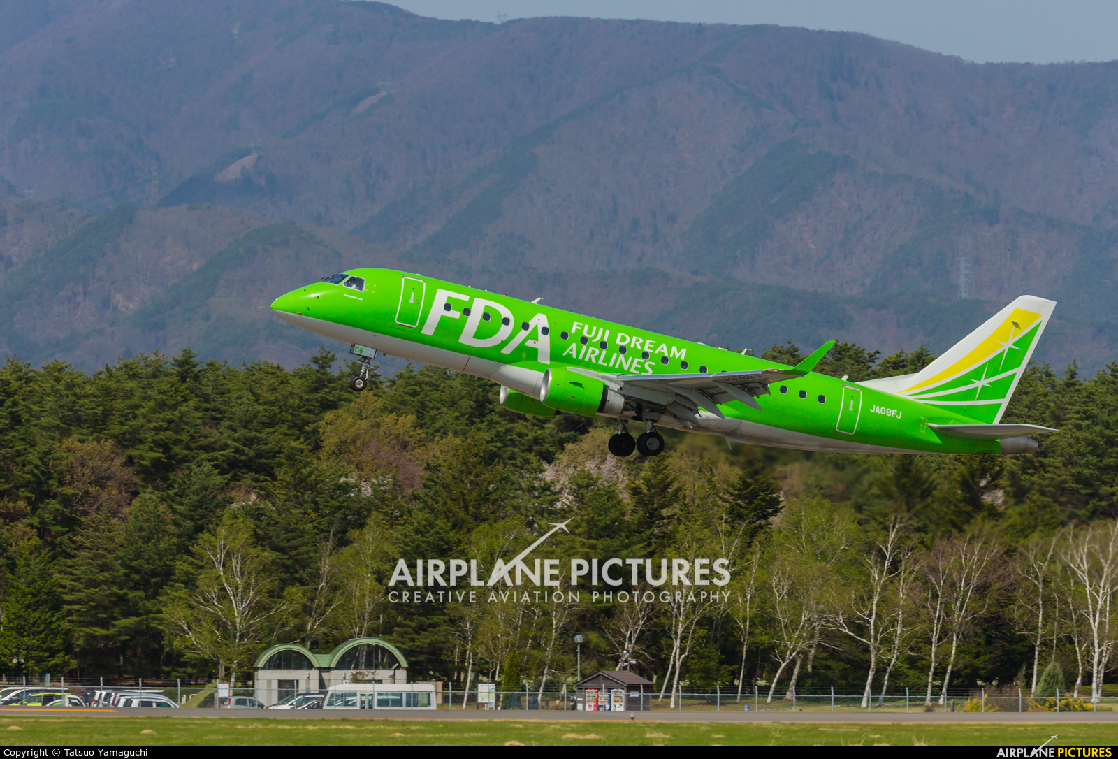 Fuji Dream Airlines JA08FJ aircraft at Shinshu - Matsumoto