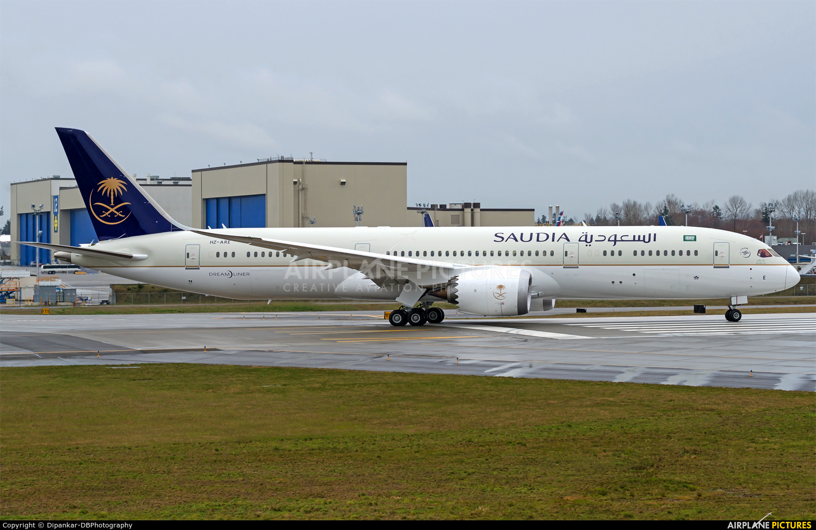 Saudi Arabian Airlines HZ-ARE aircraft at Everett - Snohomish County / Paine Field