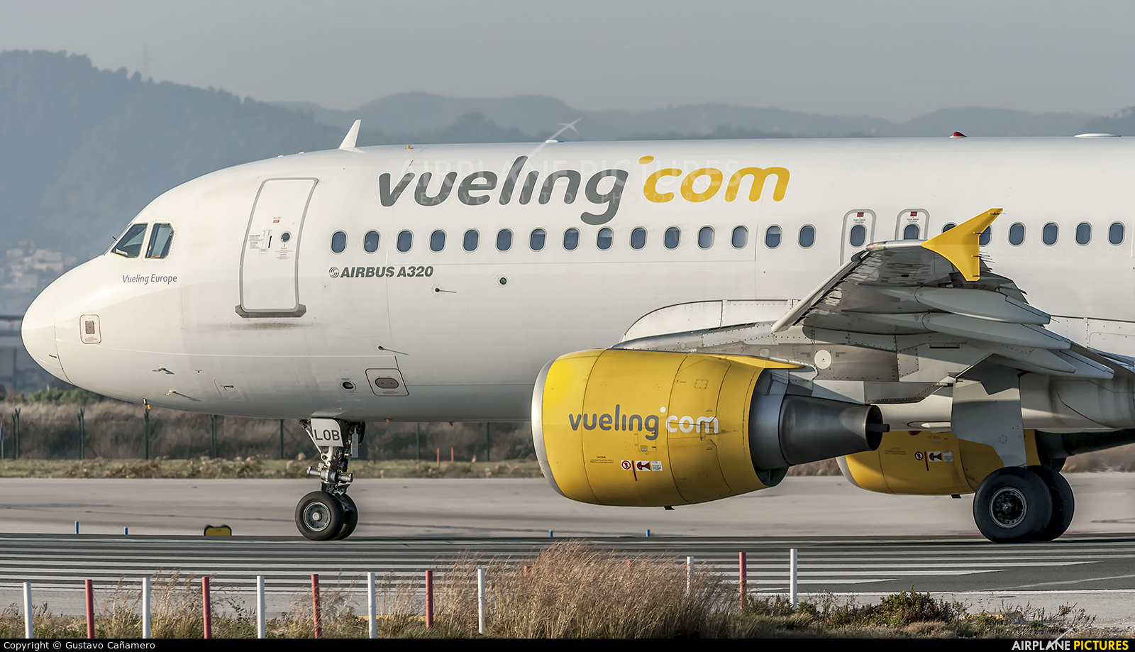 Vueling Airlines EC-LOB aircraft at Barcelona - El Prat