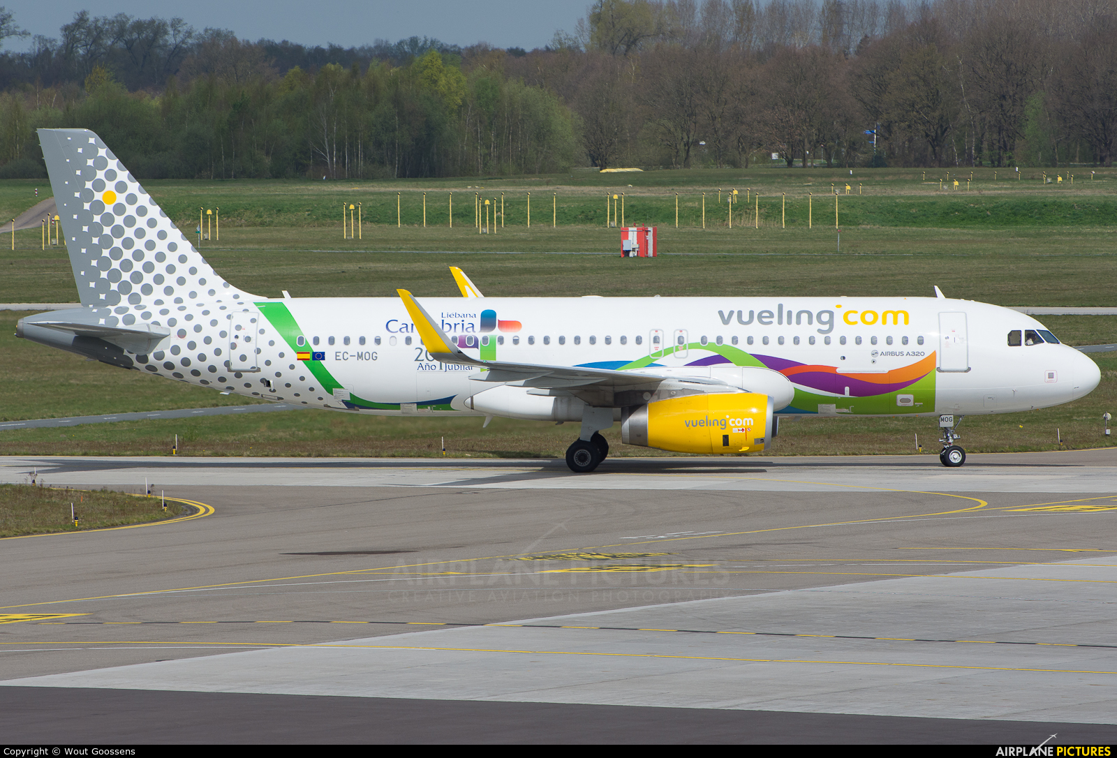 Vueling Airlines EC-MOG aircraft at Eindhoven