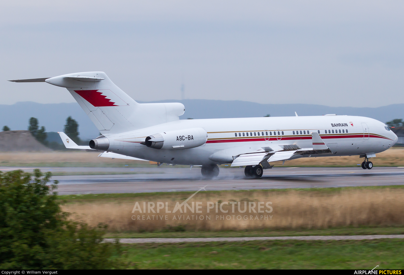 Bahrain Amiri Flight A9C-BA aircraft at Basel - Mulhouse- Euro