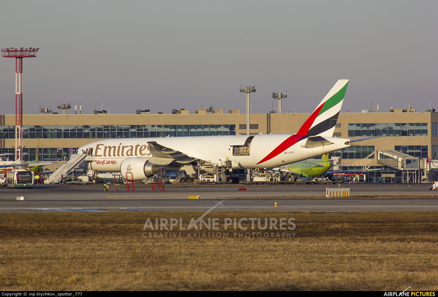 Emirates Sky Cargo A6-EFF aircraft at Moscow - Domodedovo