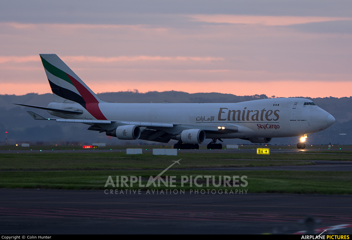 Emirates Sky Cargo OO-THD aircraft at Auckland Intl