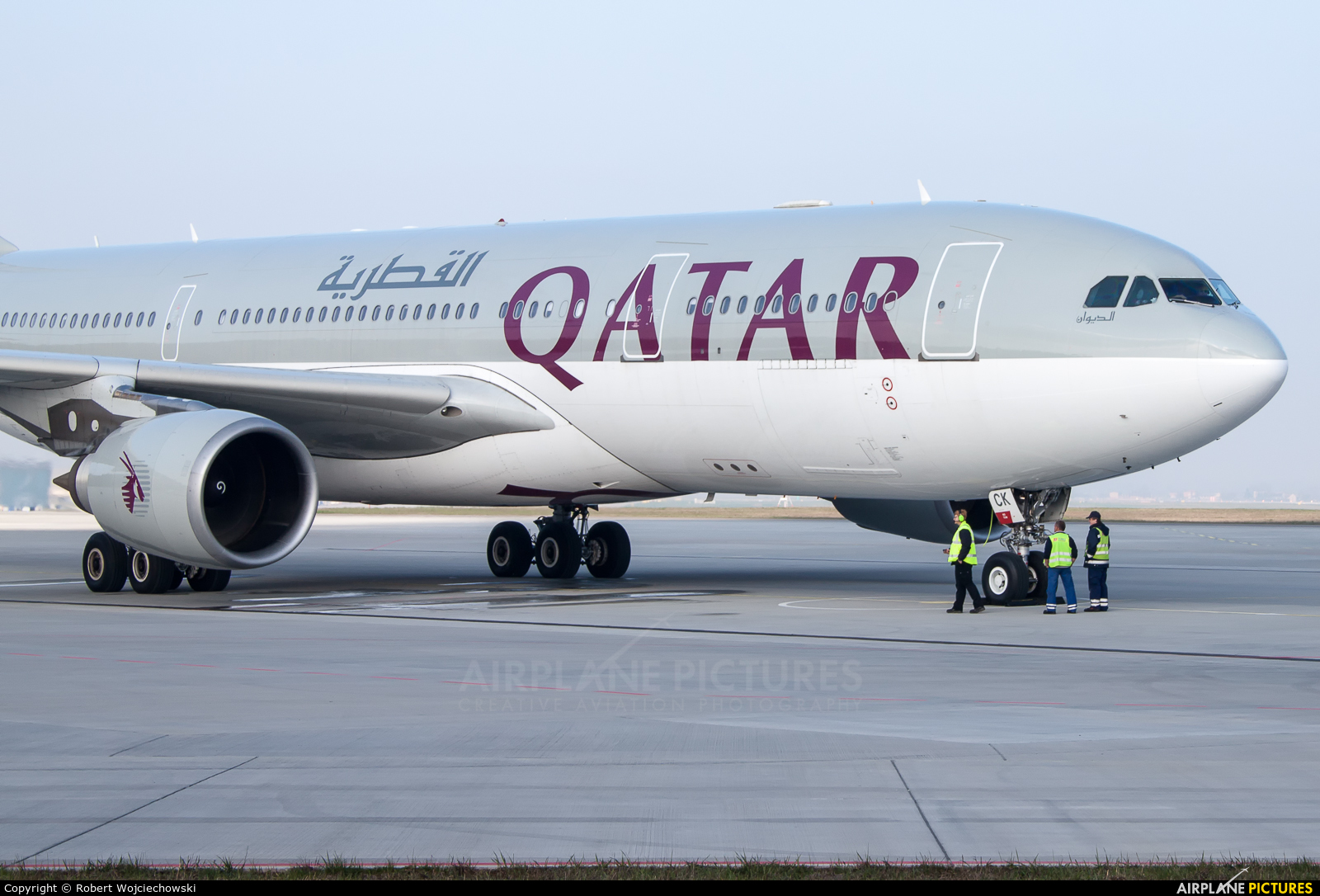 Qatar Airways A7-ACK aircraft at Katowice - Pyrzowice