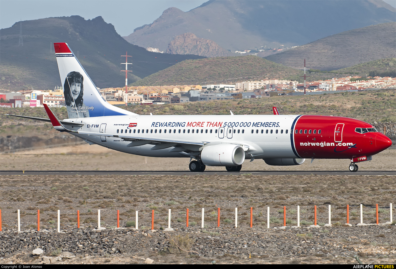 Norwegian Air International EI-FVM aircraft at Tenerife Sur - Reina Sofia