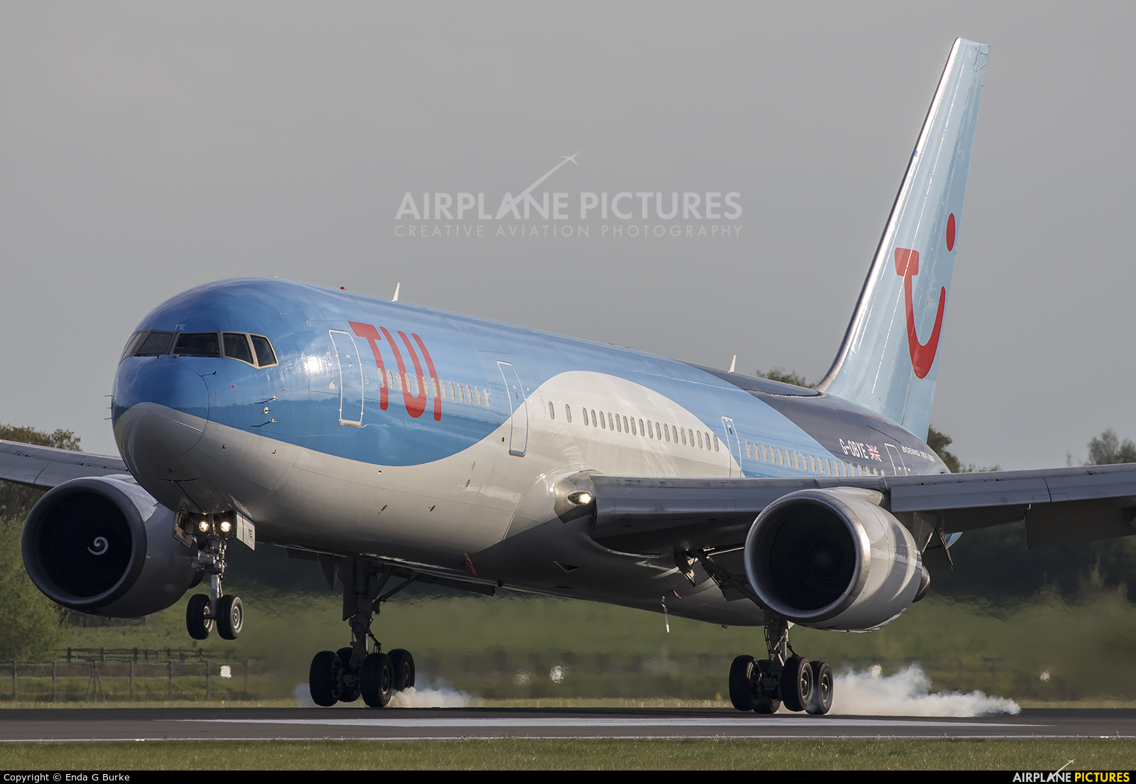 TUI Airways G-OBYE aircraft at Manchester