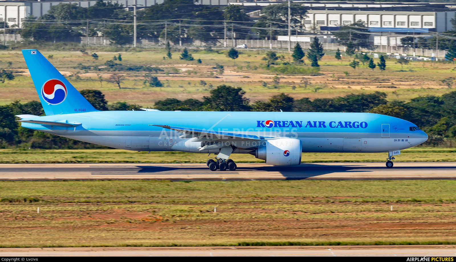 Korean Air Cargo HL8046 aircraft at Campinas - Viracopos Intl