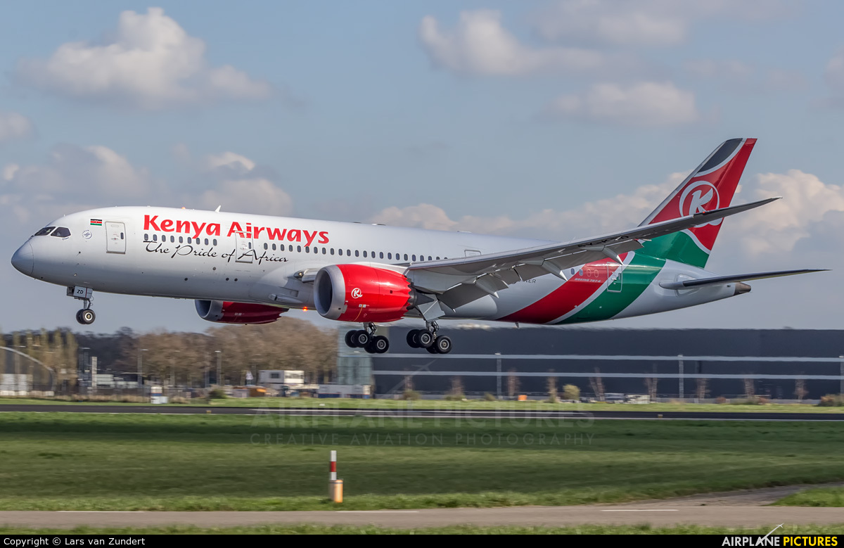 Kenya Airways 5Y-KZD aircraft at Amsterdam - Schiphol