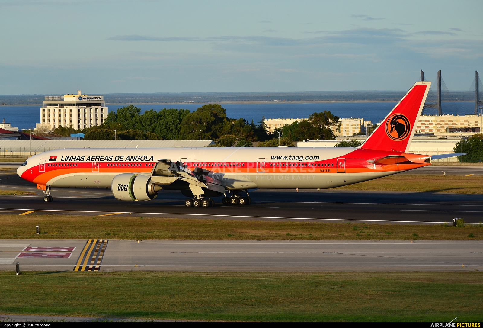 TAAG - Angola Airlines D2-TEI aircraft at Lisbon