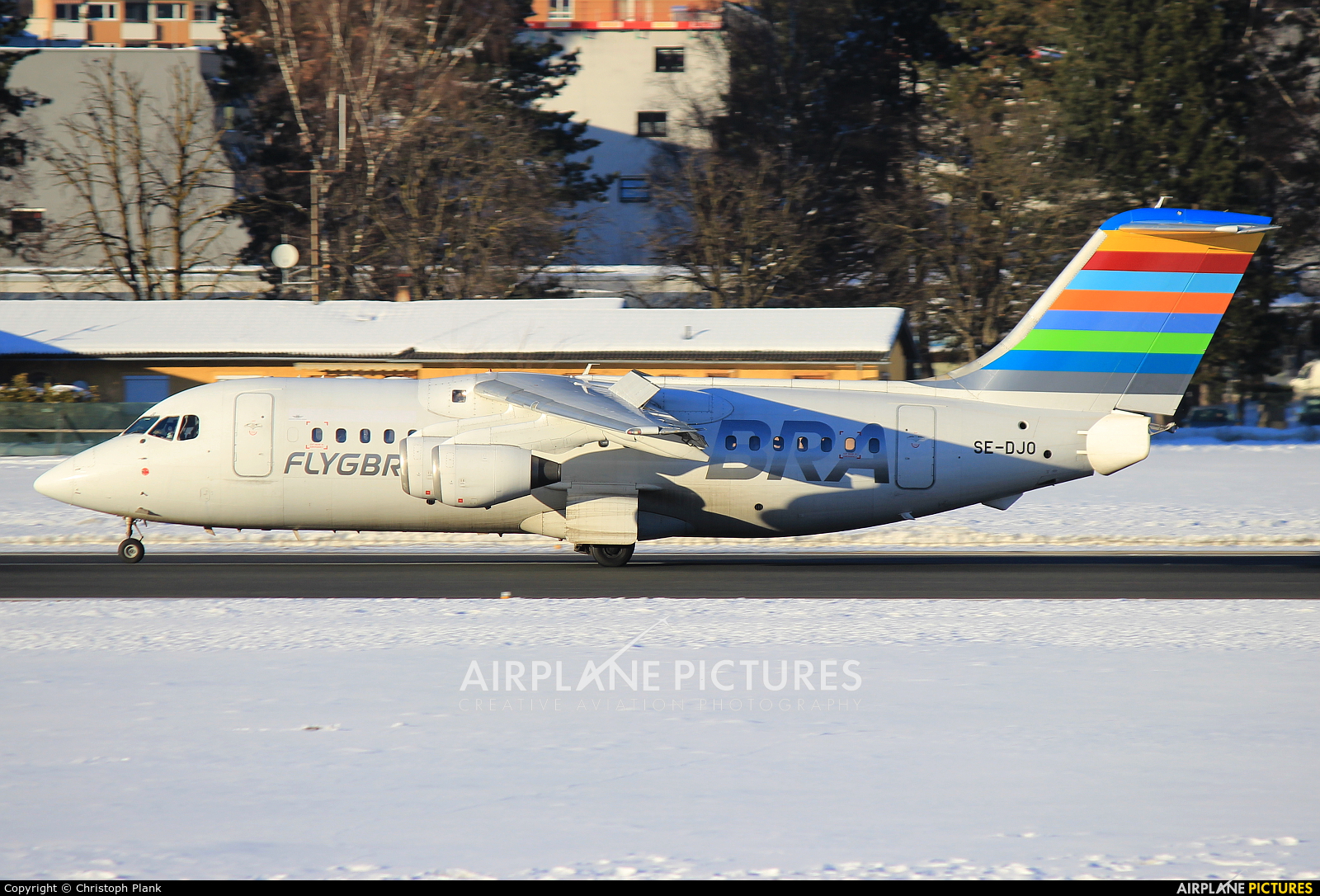 BRA (Sweden) SE-DJO aircraft at Innsbruck
