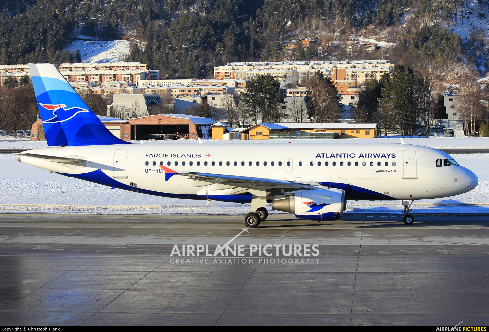Atlantic Airways OY-RCI aircraft at Innsbruck