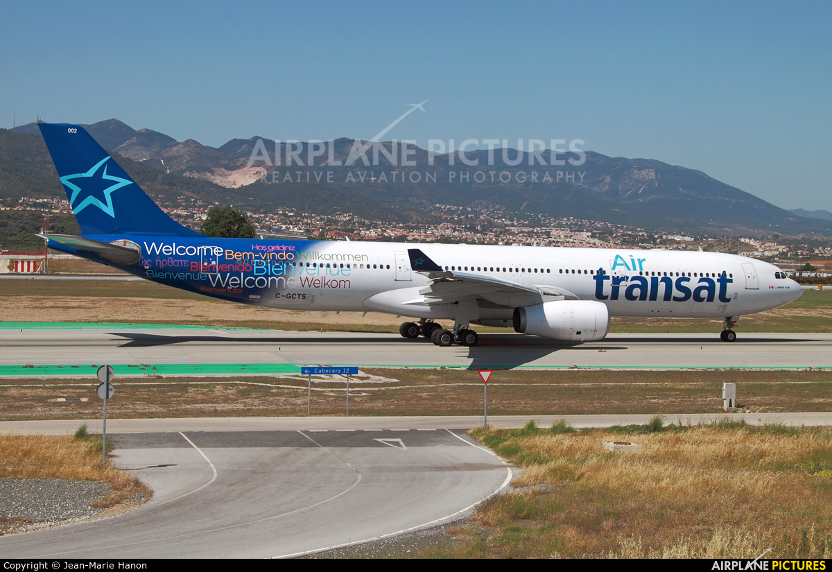 Air Transat C-GCTS aircraft at Málaga
