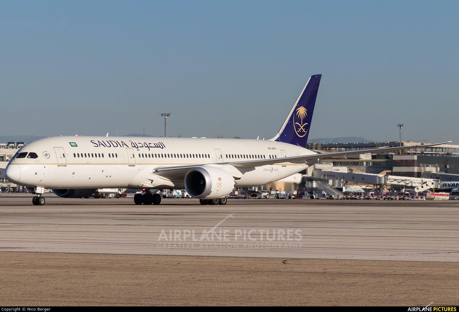 Saudi Arabian Airlines HZ-ARA aircraft at Madrid - Barajas
