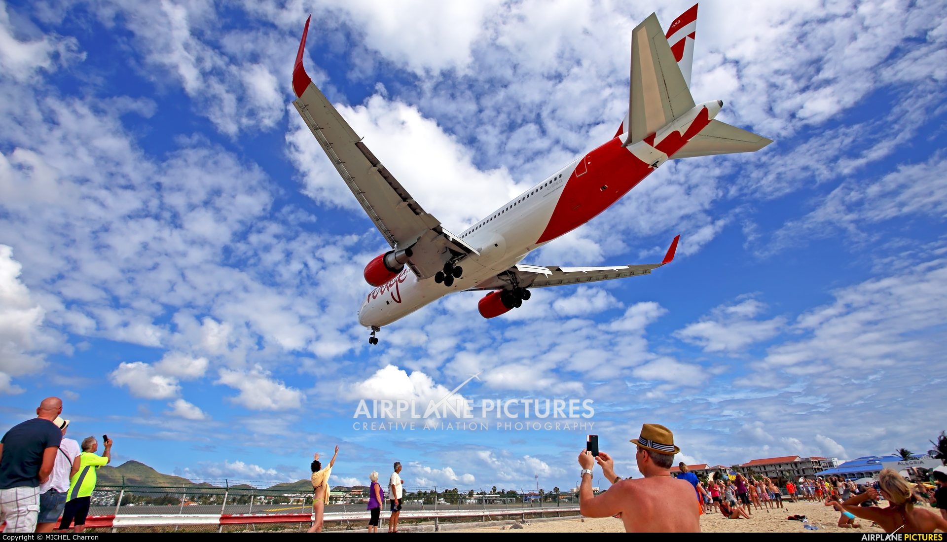 Air Canada Rouge C-GHLQ aircraft at Sint Maarten - Princess Juliana Intl