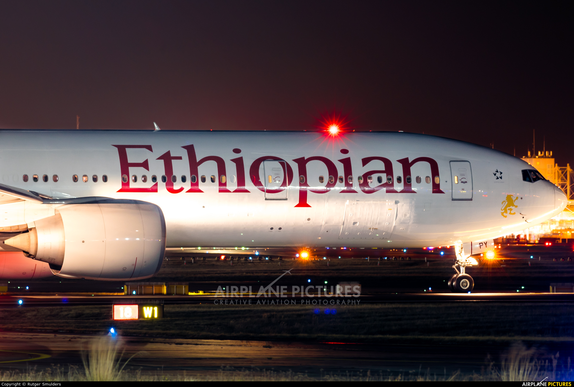 Ethiopian Airlines ET-APY aircraft at Frankfurt