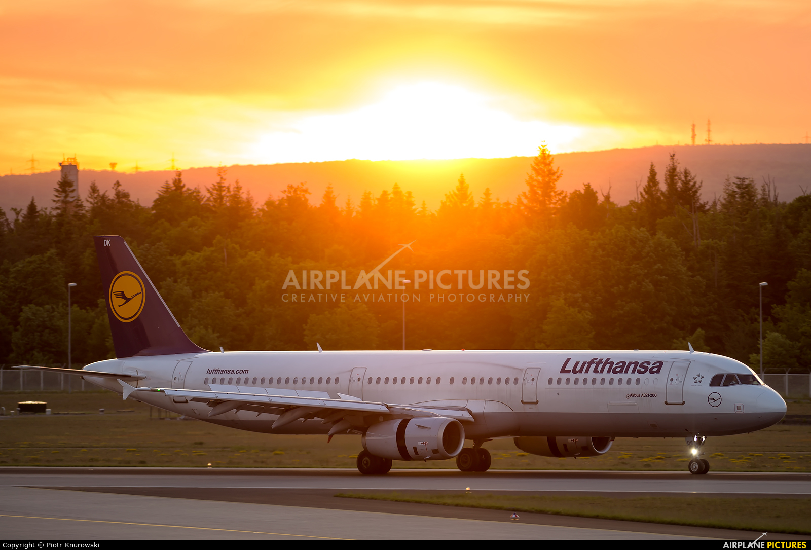 Lufthansa D-AIDK aircraft at Frankfurt
