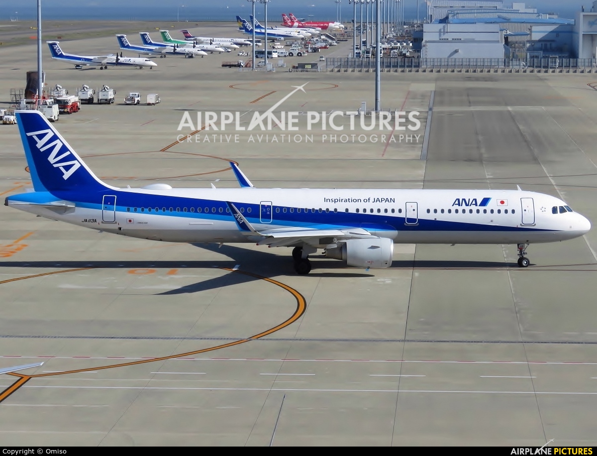 ANA - All Nippon Airways JA113A aircraft at Chubu Centrair Intl