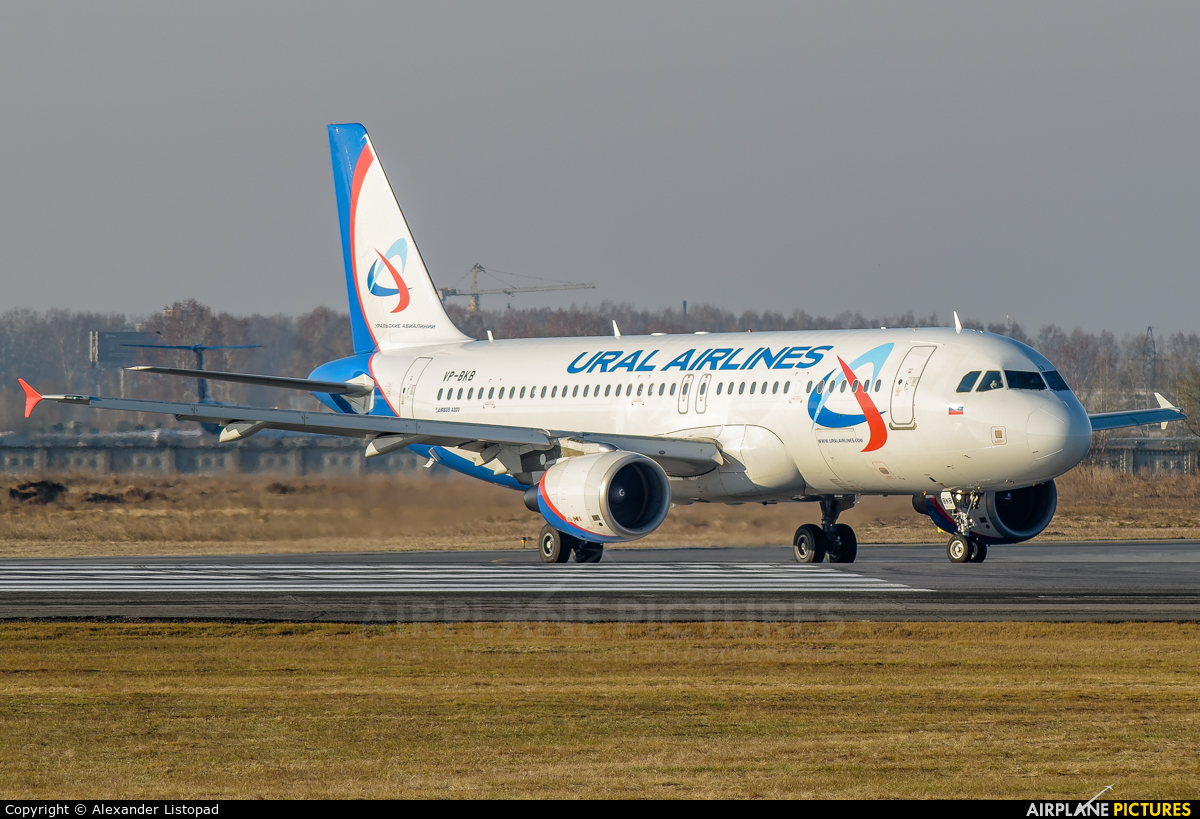 Ural Airlines VP-BKB aircraft at Novosibirsk