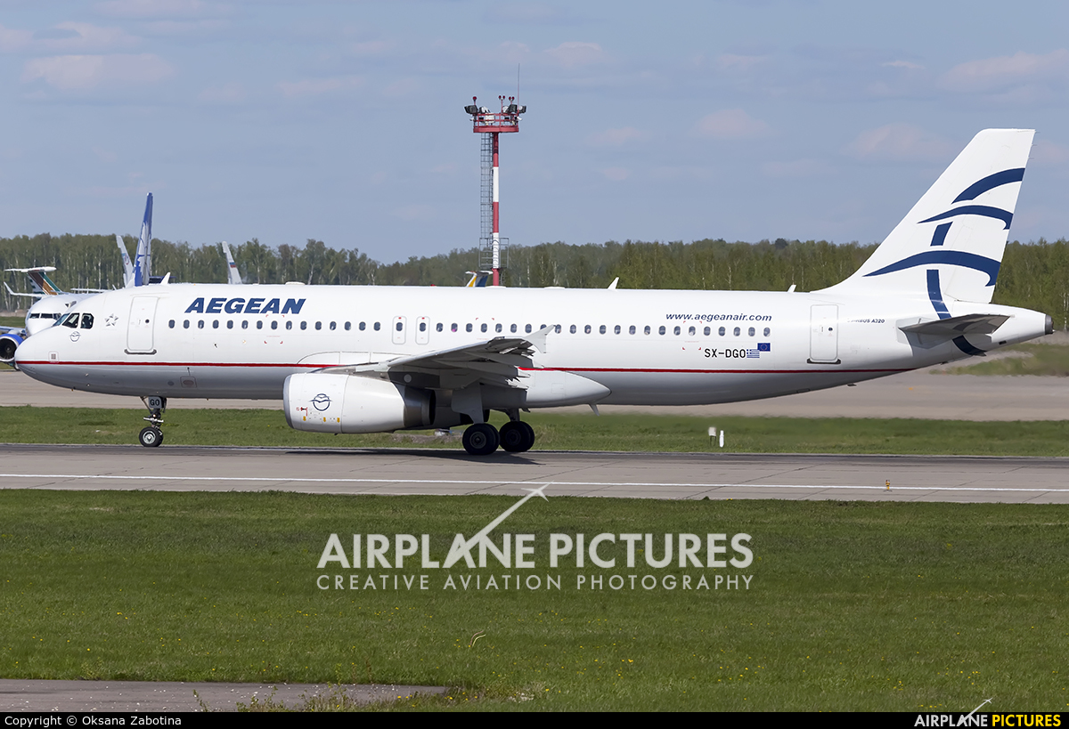 Aegean Airlines SX-DGO aircraft at Moscow - Domodedovo
