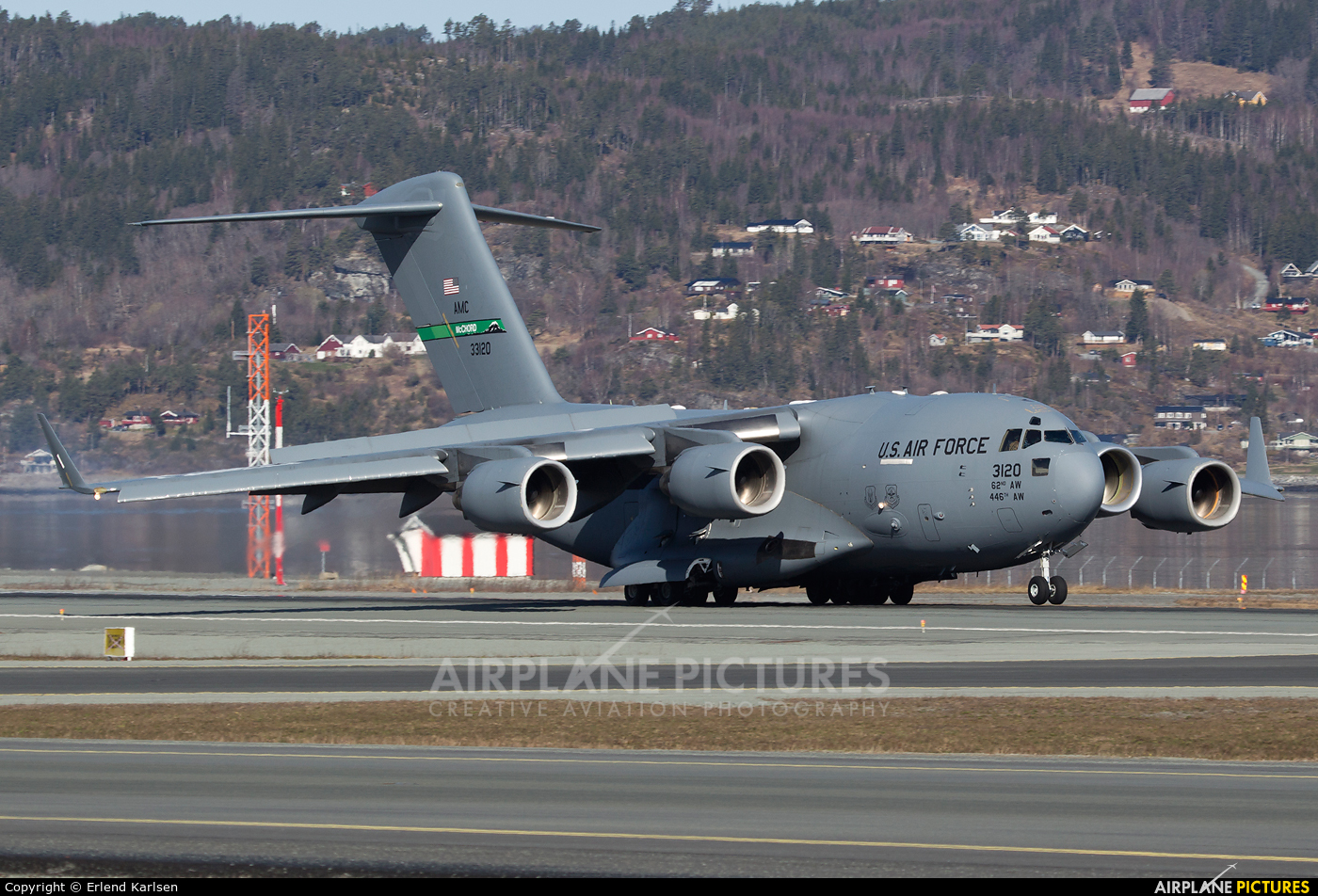 USA - Air Force 03-3120 aircraft at Trondheim - Vaernes