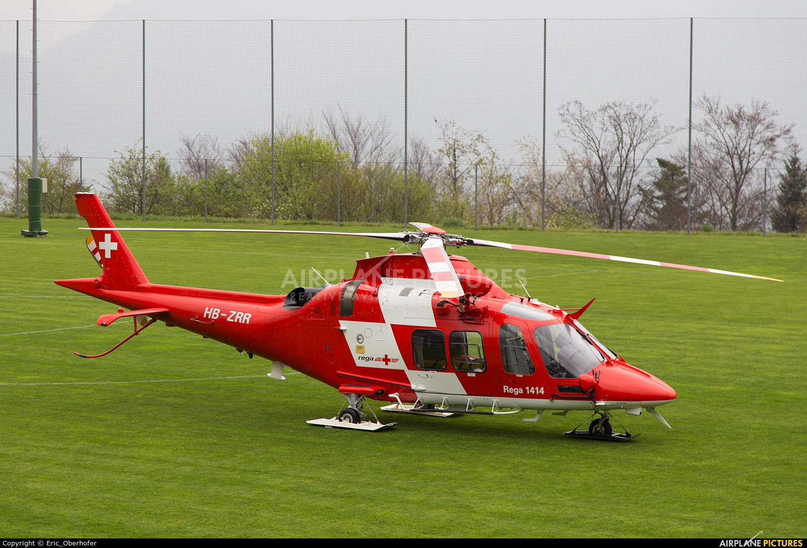 REGA Swiss Air Ambulance  HB-ZRR aircraft at Off Airport - Switzerland