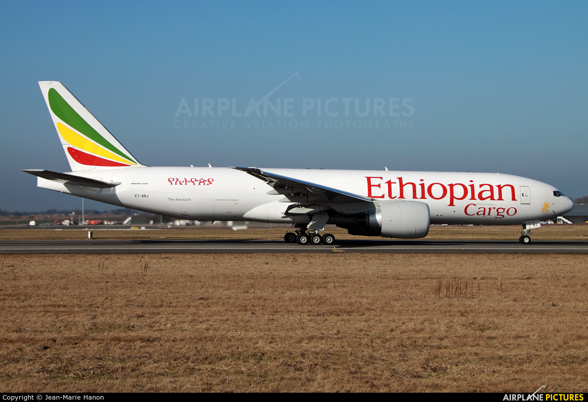 Ethiopian Cargo ET-ARJ aircraft at Liège-Bierset