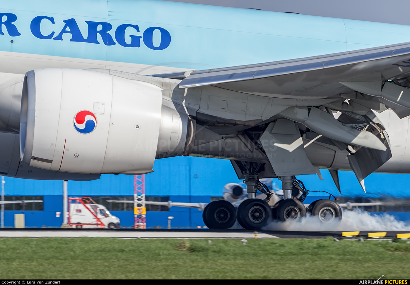 Korean Air Cargo HL8226 aircraft at Amsterdam - Schiphol