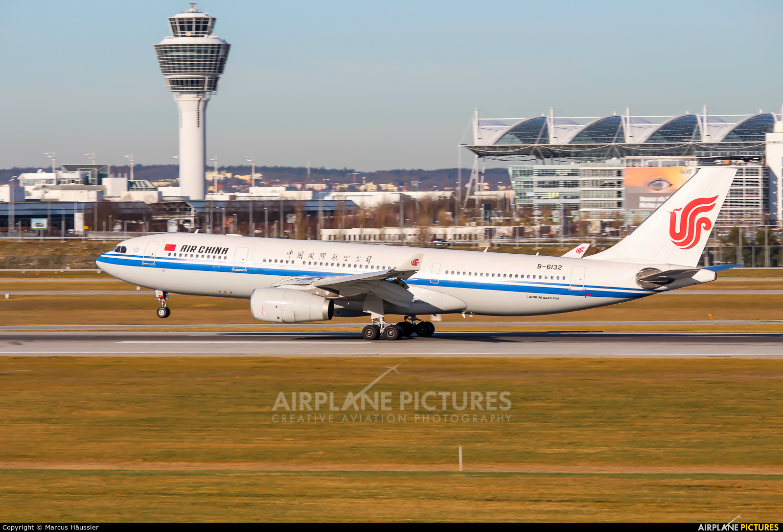 Air China B-6132 aircraft at Munich