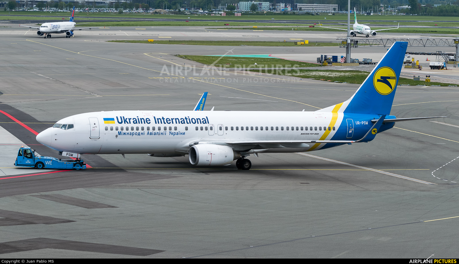 Ukraine International Airlines UR-PSM aircraft at Amsterdam - Schiphol