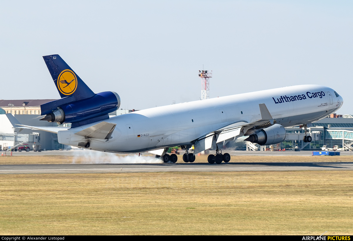 Lufthansa Cargo D-ALCJ aircraft at Novosibirsk