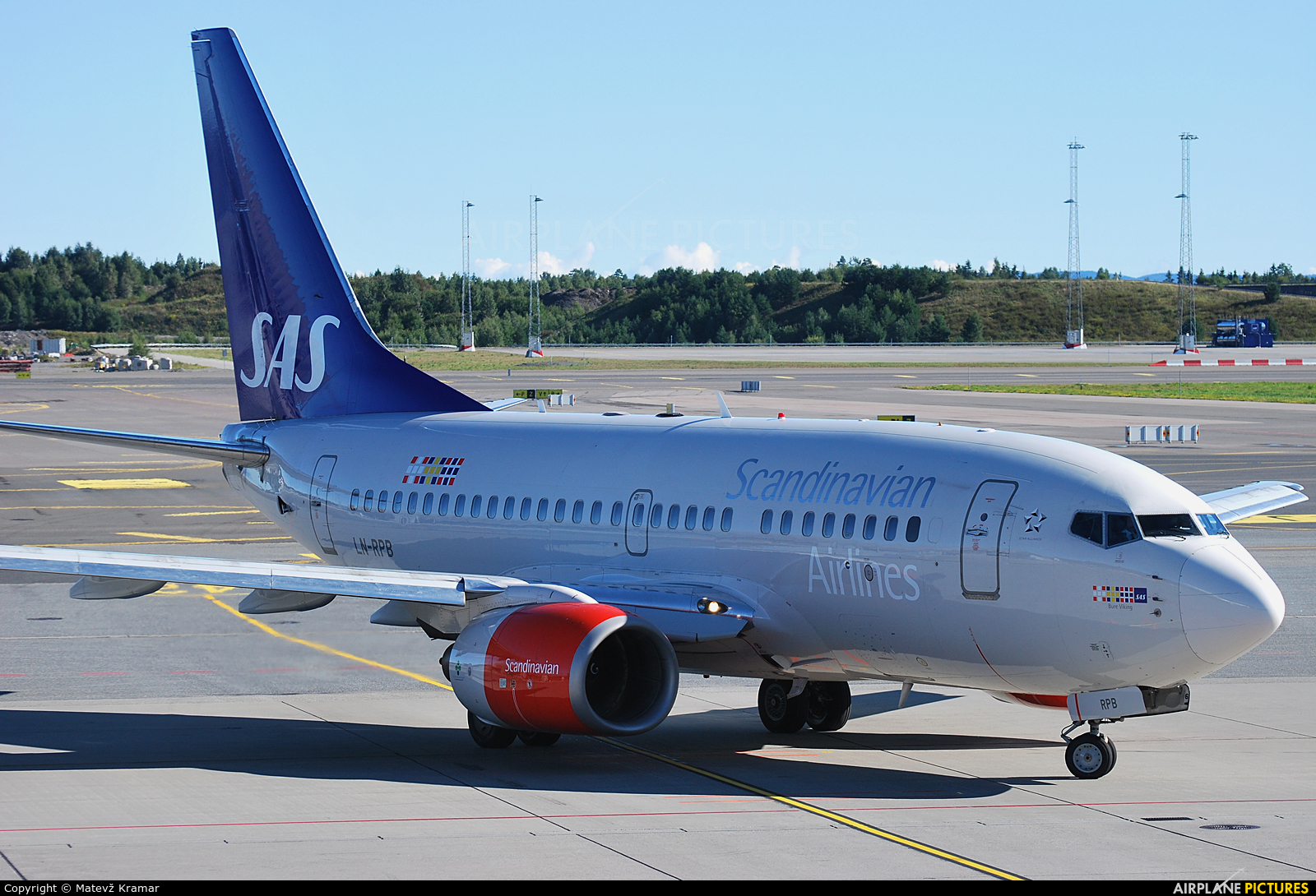 SAS - Scandinavian Airlines LN-RPB aircraft at Oslo - Gardermoen