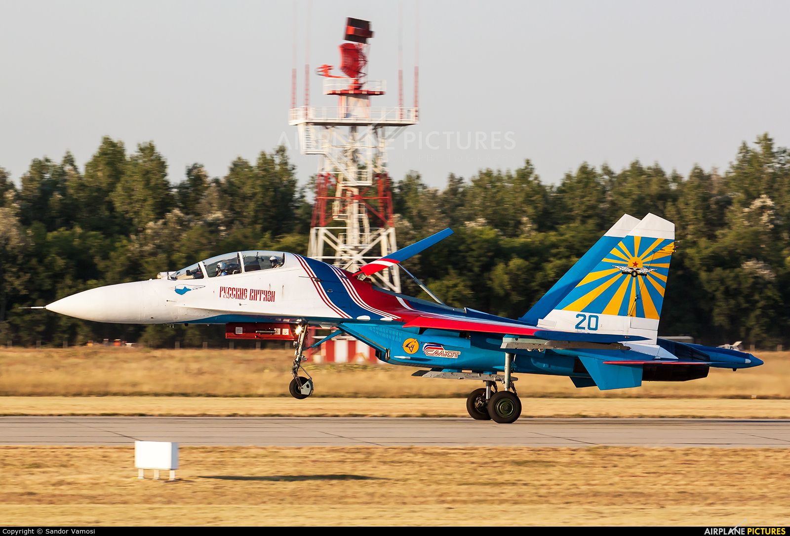 Russia - Air Force "Russian Knights" 20 aircraft at Kecskemét