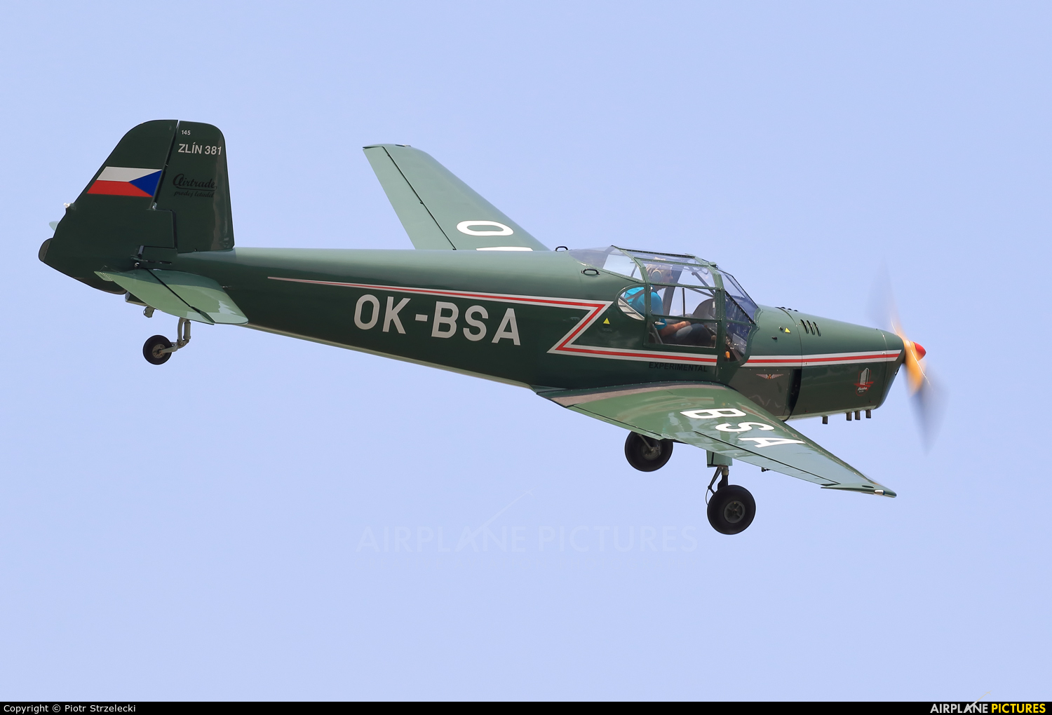 Private OK-BSA aircraft at Pardubice