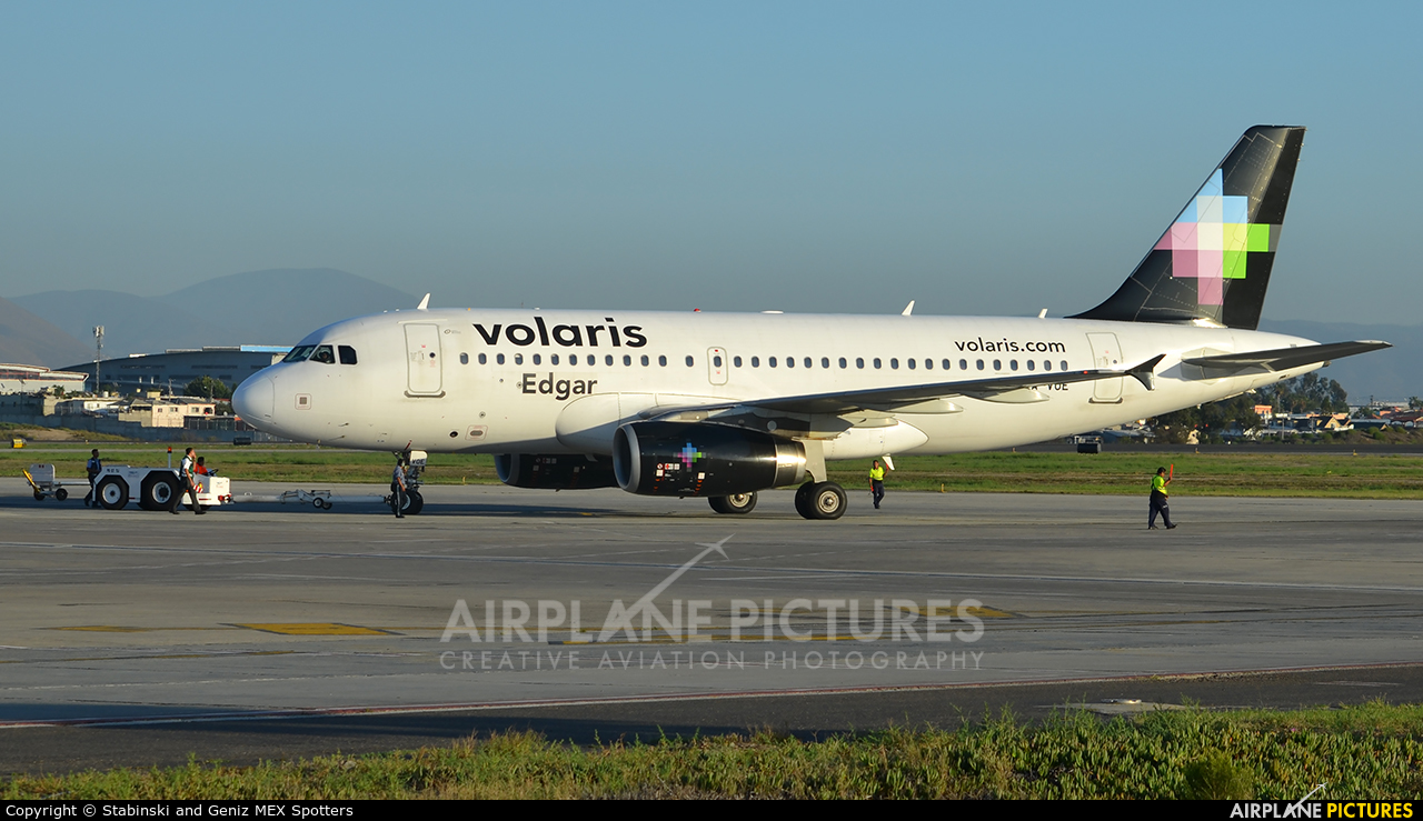 Volaris XA-VOE aircraft at Tijuana Intl