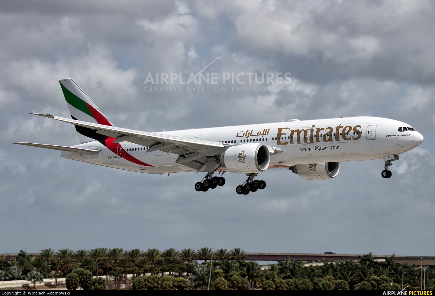 Emirates Airlines A6-EWI aircraft at Fort Lauderdale - Hollywood Intl