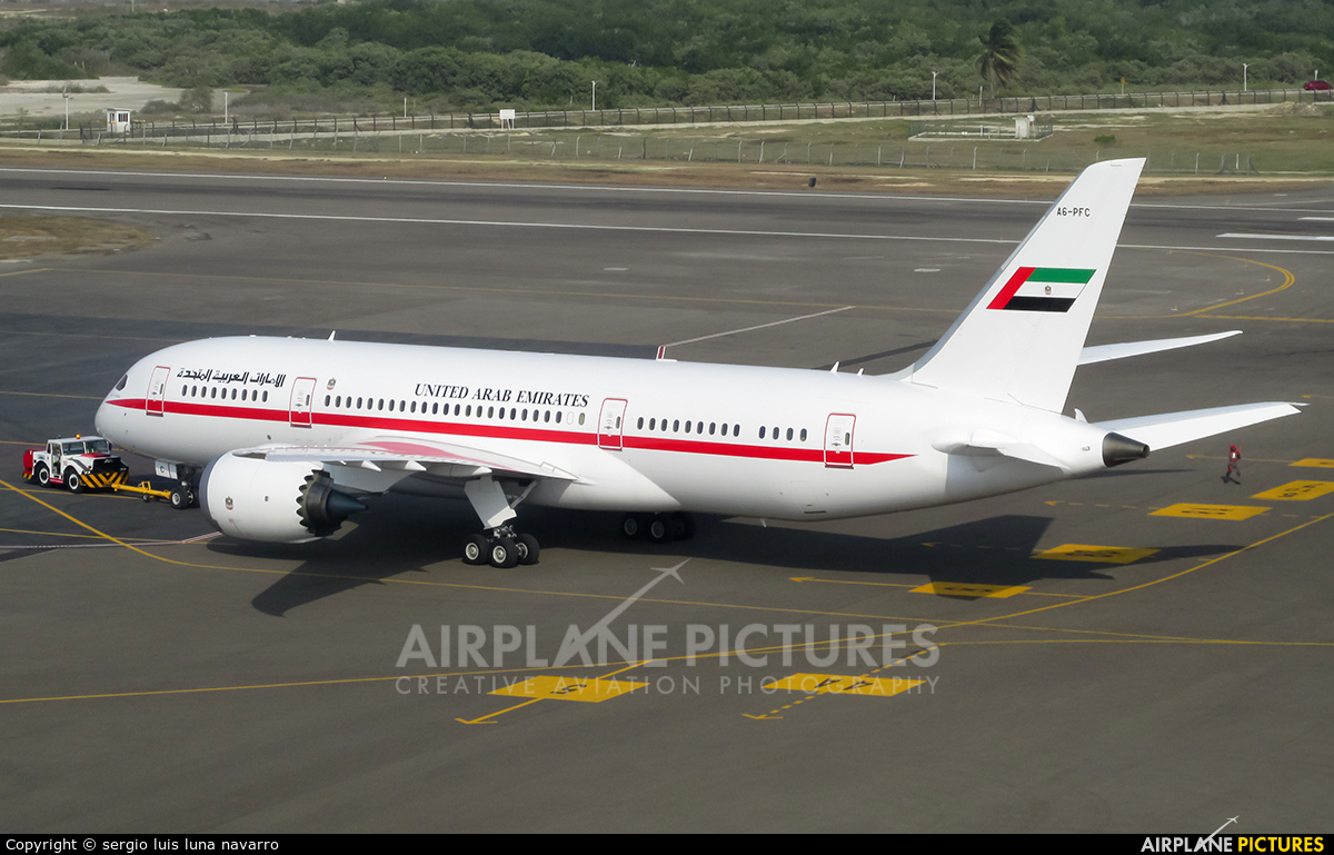 United Arab Emirates - Government A6-PFC aircraft at Cartagena - Rafael Núñez