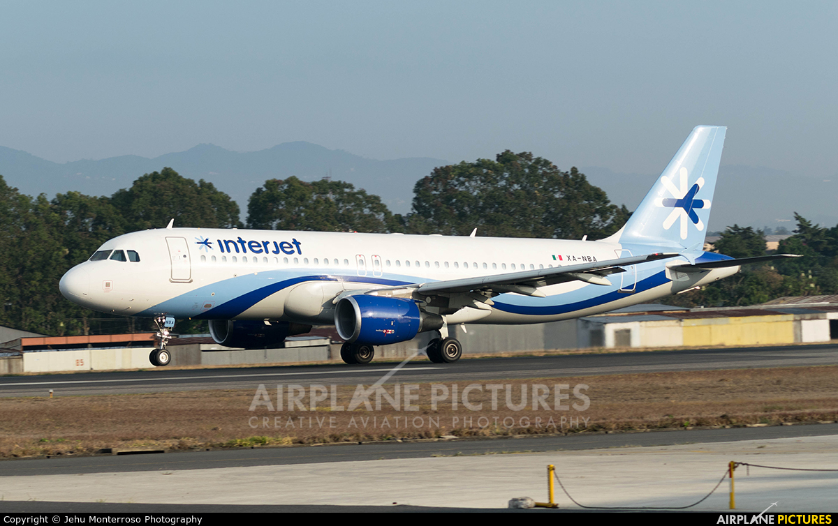 Interjet XA-NBA aircraft at Guatemala - La Aurora