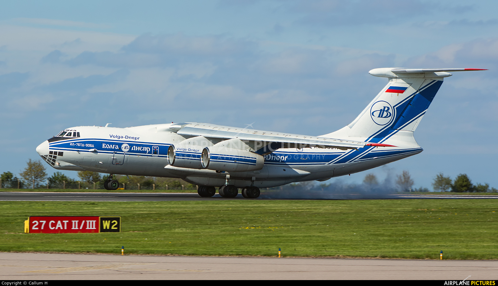 Volga Dnepr Airlines RA-76511 aircraft at East Midlands