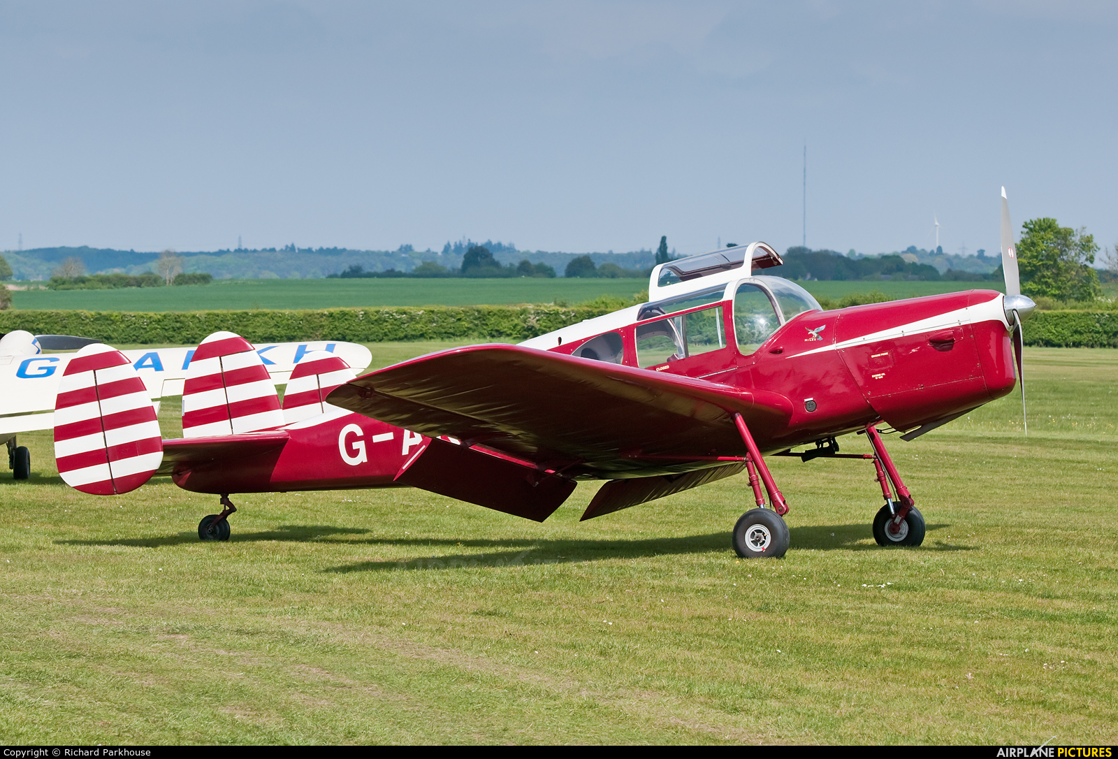 Private G-AKIN aircraft at Old Warden