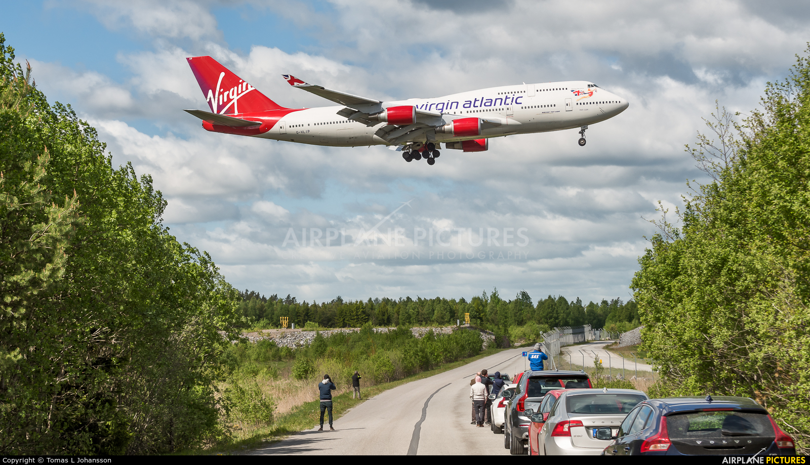 Virgin Atlantic G-VLIP aircraft at Stockholm - Arlanda