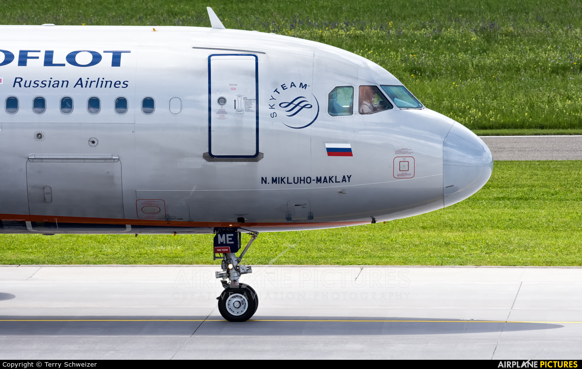 Aeroflot VP-BME aircraft at Zurich