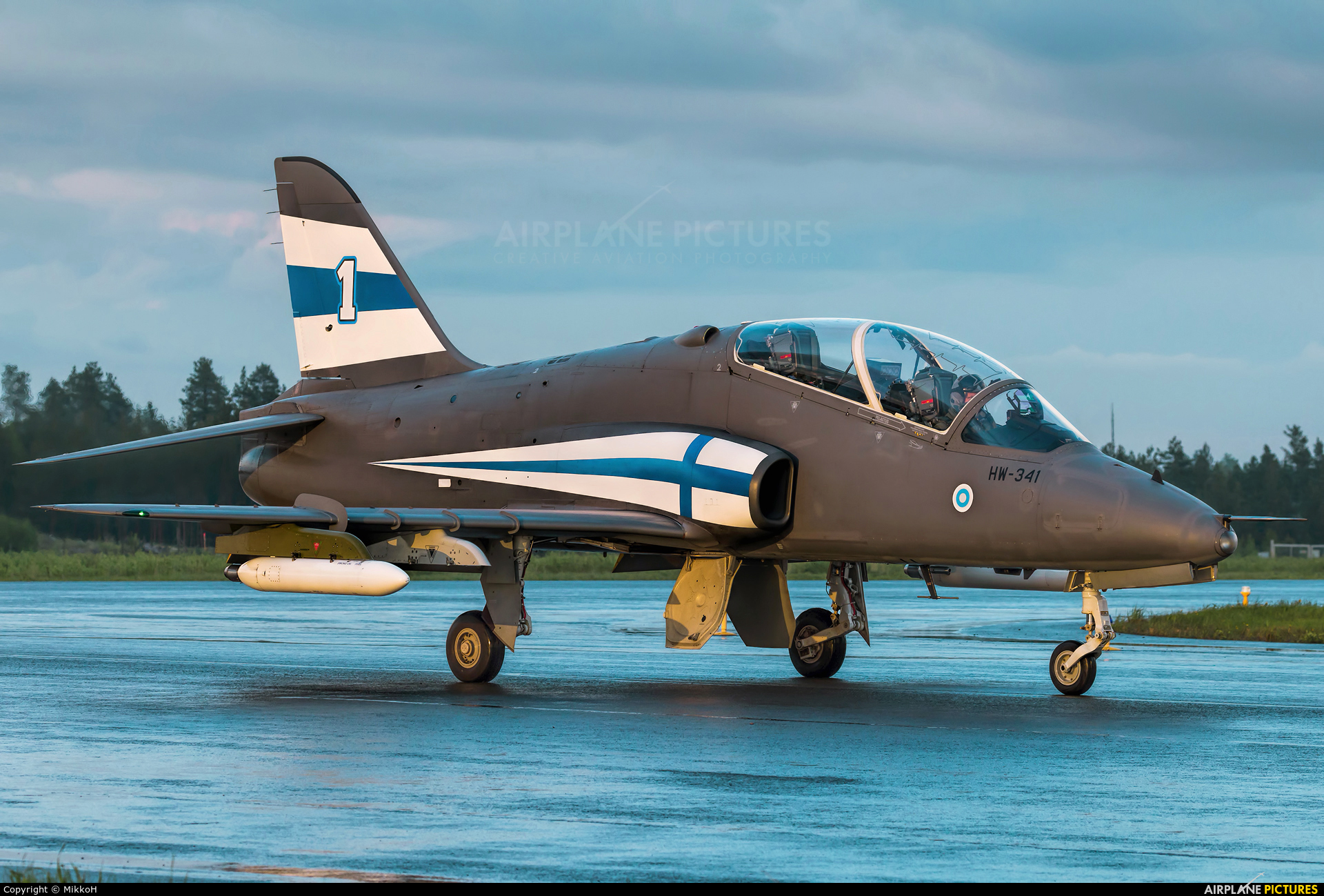 Finland - Air Force: Midnight Hawks HW-341 aircraft at Seinäjoki