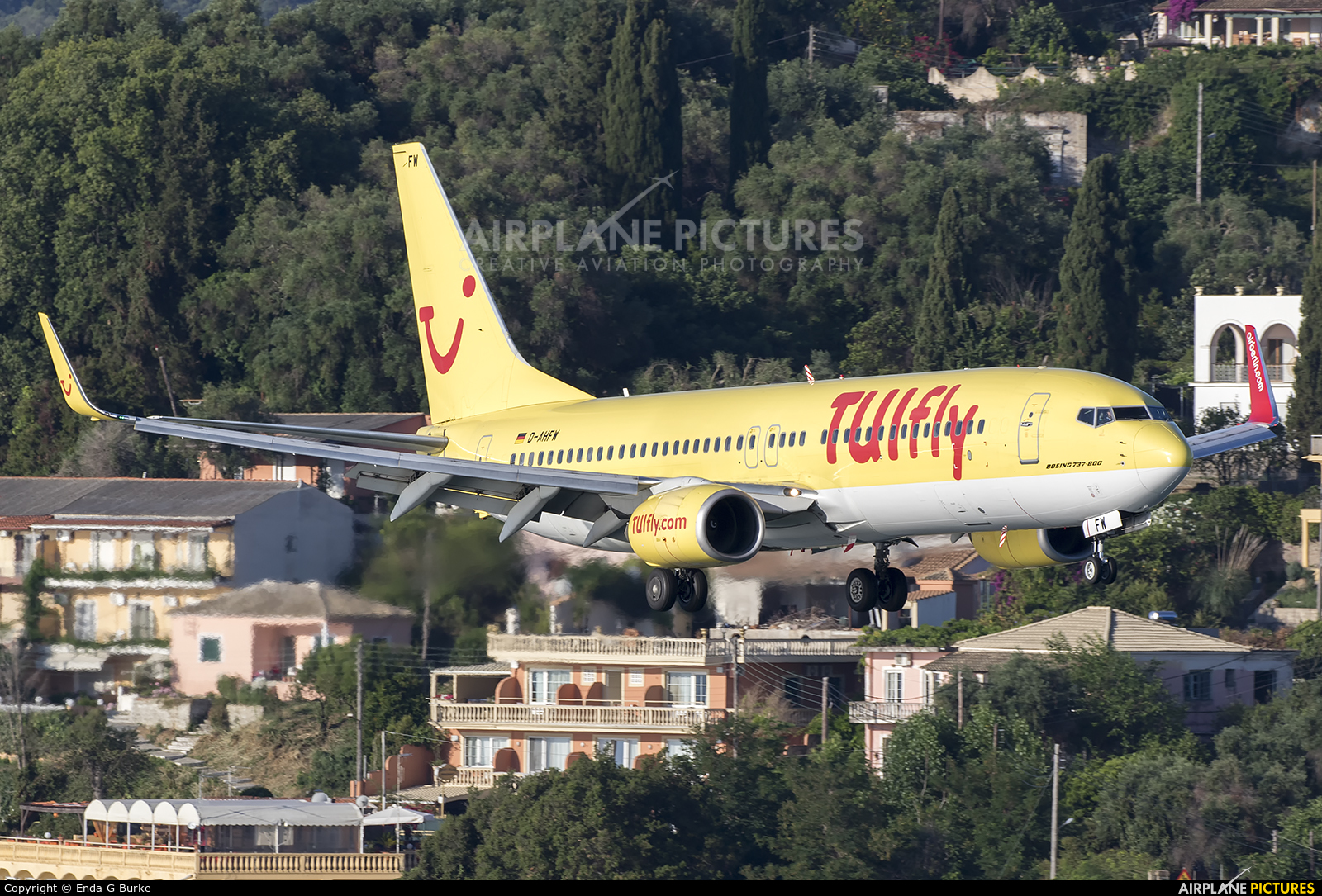 TUIfly D-AHFW aircraft at Corfu - Ioannis Kapodistrias