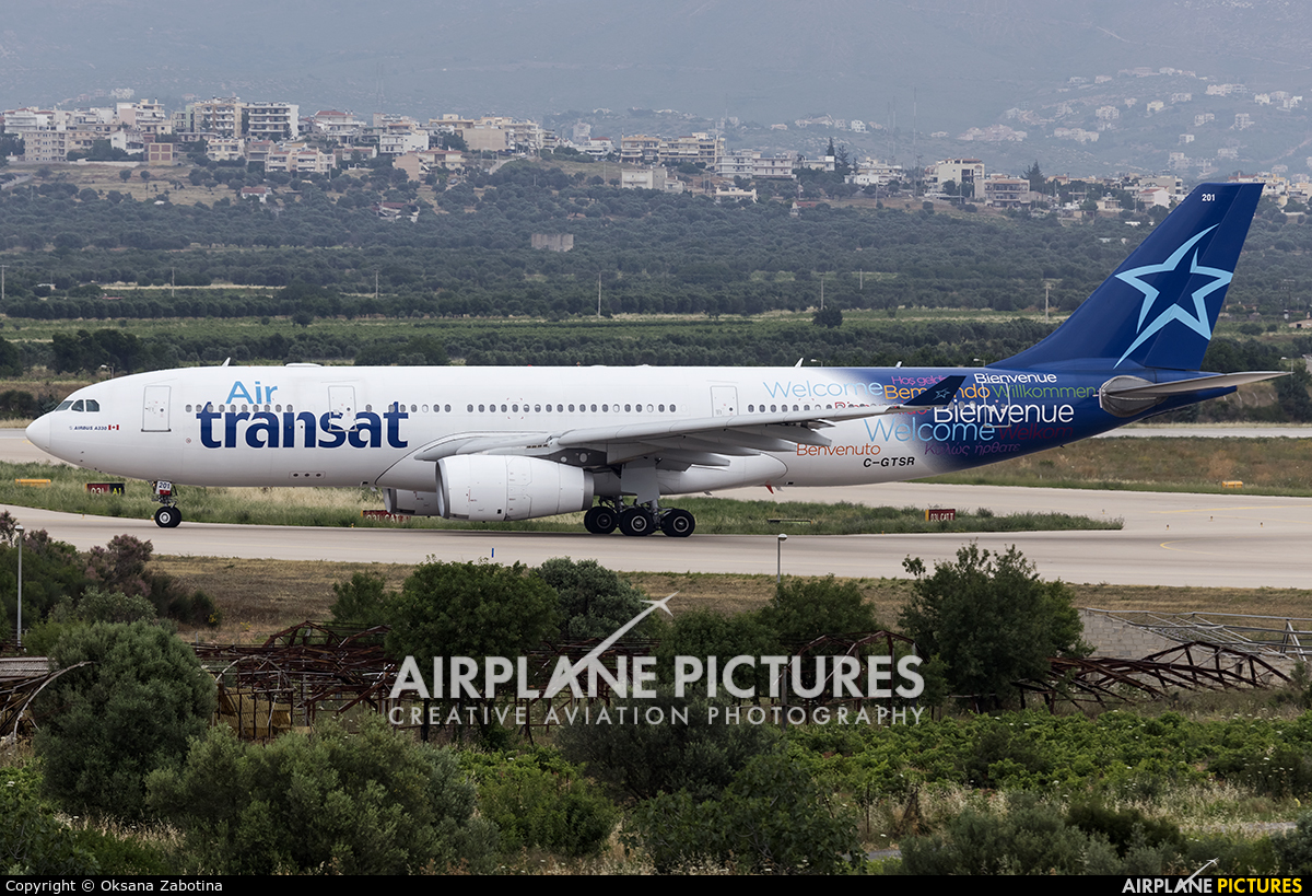 Air Transat C-GTSR aircraft at Athens - Eleftherios Venizelos