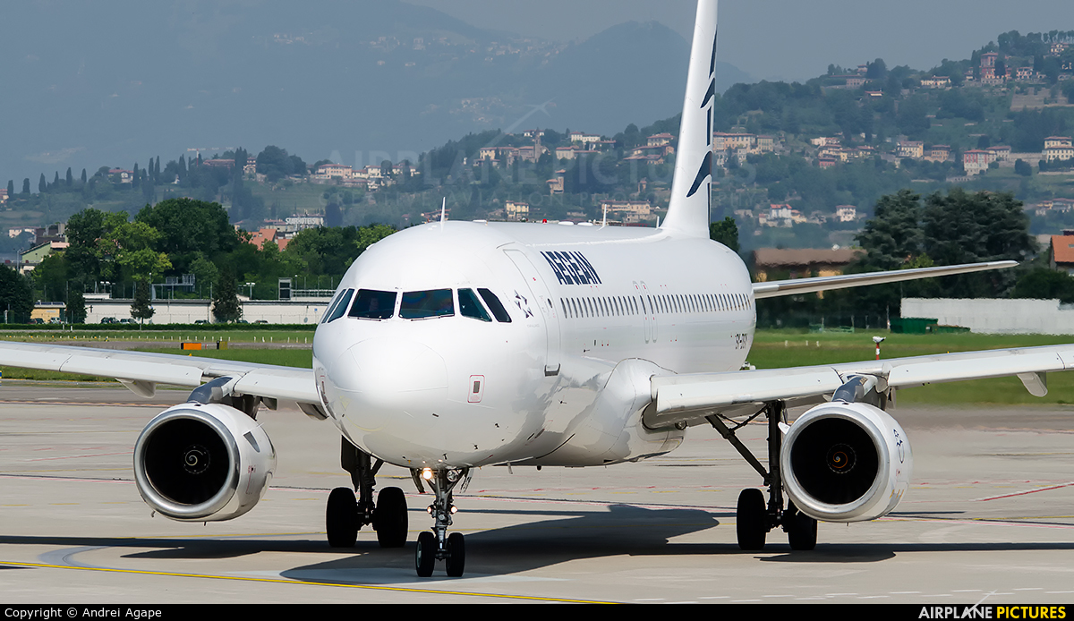 Aegean Airlines SX-DGX aircraft at Bergamo - Orio al Serio