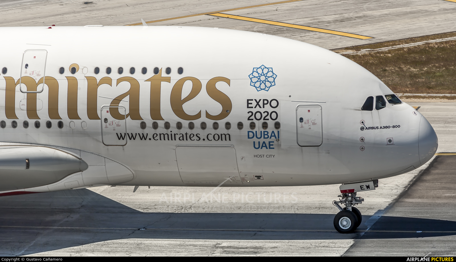 Emirates Airlines A6-EEW aircraft at Madrid - Barajas