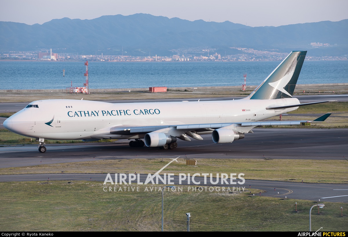 Cathay Pacific Cargo B-LIB aircraft at Kansai Intl